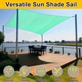thumbnail image 2 of Shade&Beyond 16'X20' Rectangular Sun Shade Sail Canopy Tent - Durable Shade Cloth for Patio, Carport & Backyard UV Protection，Turquoise, 2 of 5