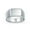 Silver, variant on Bling Jewelry Womens Mens Silver Ring: Wide Rectangle Monogram Signet .925 Sterling Silver