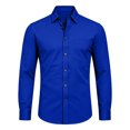 thumbnail image 3 of SRZYMJ Mens Dress Shirts Free Long Sleeve Button Down Shirts, 3 of 4