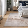 thumbnail image 2 of Bloom Rugs Washable Non-Slip 5x7 Rug - Ivory / Gold Modern Abstract Area Rug for Living Room, Bedroom, Dining Room, and Kitchen - Exact size: 5' x 7', 2 of 9