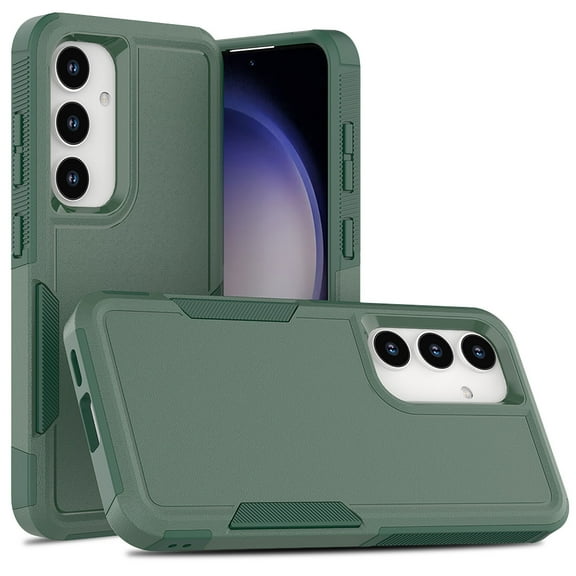 For Samsung Galaxy S23 Plus Case, Military Grade Shockproof Anti-Slip Bumper Hybrid TPU PC Back Cover Drop Protection Phone Cover for Samsung Galaxy S23 Plus, Darkgreen