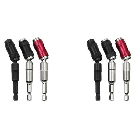 6Pcs Magnetic Pivot Drill Bit Holder, Magnetic Swiveling Bit Tip Holder, Quick Release Flexible Screwdriver Bit Holder A