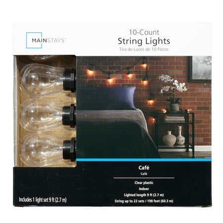 Mainstays 10ct Cafe Style Pet Light Set