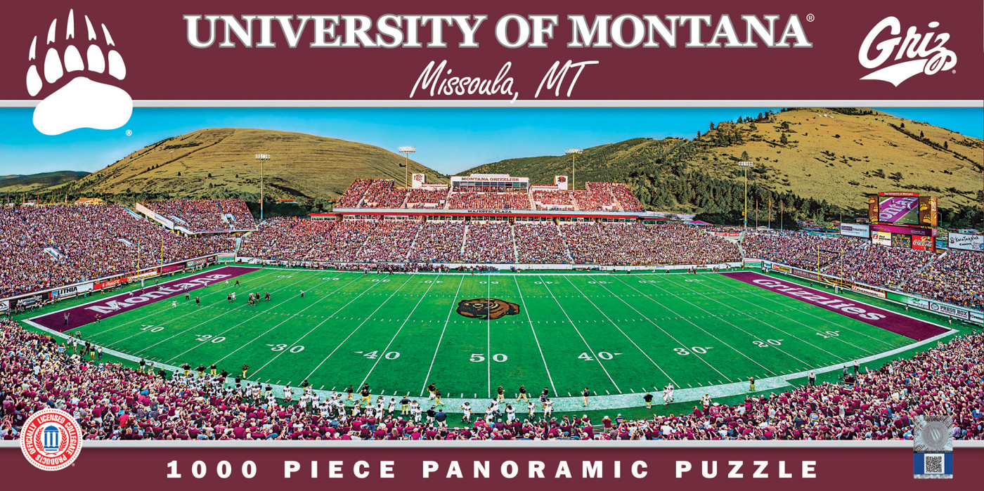 MasterPieces Sports Panoramic Puzzle - NCAA Montana Grizzlies Center View