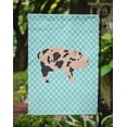 thumbnail image 3 of Carolines Treasures BB8109GF Mini Miniature Pig Blue Check Flag Garden Size, 3 of 3