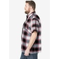 thumbnail image 3 of KingSize Men's Big & Tall Wrinkle-Resistant Short Sleeve Button Down, Printed, 3 of 5