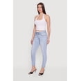 thumbnail image 2 of Women's Three Button Frayed Waistband Rolled Cuff Skinny Jeans, 2 of 4