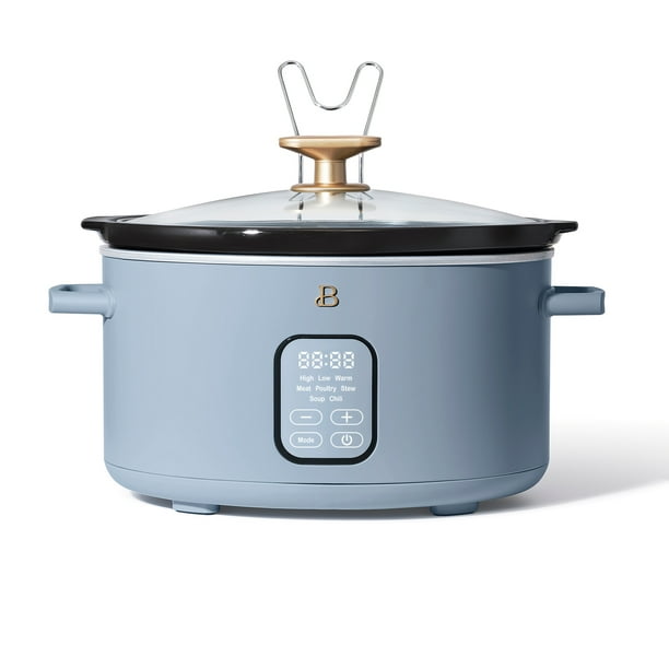 Beautiful 6 Quart Programmable Slow Cooker, Cornflower Blue by Drew