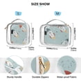 thumbnail image 4 of Rockets in Green Clear Cosmetic Bags with Handles PVC Toiletry Bags Zipper Waterproof Portable for Traveling 2 Pcs, 4 of 7