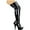 Black, variant on 609-FANTASY, 6'' Pointed Stiletto Heel Boots