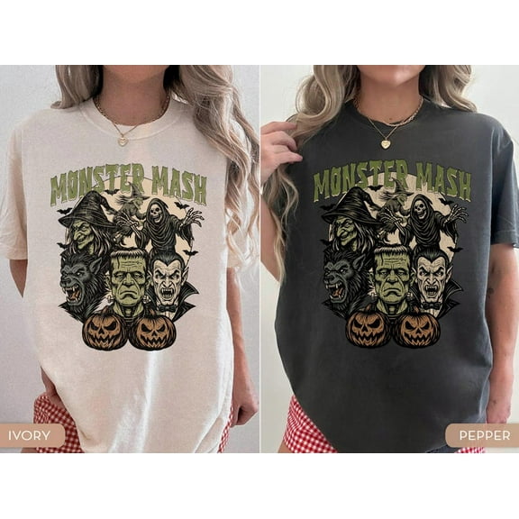 Monster Mash Shirt, Retro Halloween Shirt, Shirt for Halloween, Spooky Tee