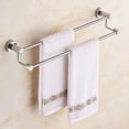 thumbnail image 2 of Towel Bar, Basic Double Towel Bars, Bathroom Stainless Steel Wall Mounted Towel Rack for Bathroom, 2 of 7