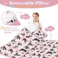thumbnail image 3 of Cute Boston Terrier Dog and Pink Love Heart Toddler Nap Mats for Kids Preschool,Sleeping Mat Bag or Kids,Toddler Sleeping Bag,Toddler Nap Mat or Daycare, 3 of 6