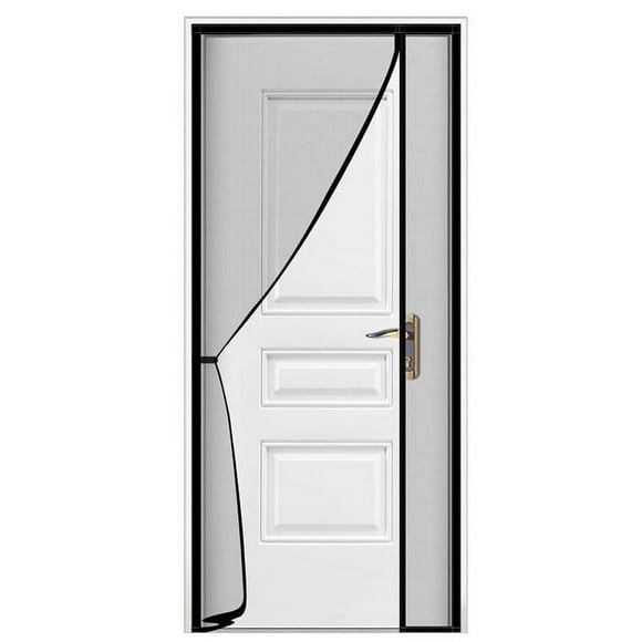 Magnetic Door Screen Custom Size Mosquito Net Curtain Fly Insect Automatic Closing Invisible Mesh For Kitchen indoor living room