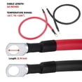 thumbnail image 3 of MotorbyMotor Power Battery Cable with Terminals, 18 Inch 4 Gauge AWG Wire Set with 3/8'' Ring Terminals Power Inverter Cables for Car Marine Solar ATV RV Lawn Mower Motorcycle Boat, 3 of 8