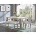 thumbnail image 5 of Contemporary Gray Full Back Upholstered Dining Side Chairs 2pc Set - Solid Wood, 5 of 8