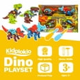 thumbnail image 2 of 6pc Kidplokio Dinosaur Toy Assemble Pretend Play Set for Kids Large Dino Toys, 2 of 11