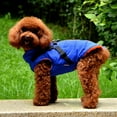 thumbnail image 3 of Pet Printed Cold Weather Coat Harness Pet Winter Warm 2 In 1 Outfit Padded Jacket For Small Puppy Dogs, 3 of 8