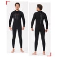 thumbnail image 4 of DIVE SAIL Traje de buceo 3MM Neopreno Traje de neopreno a prueba de frío Servicio de larga duración Tecnología textil Material de Accesorio de surf macho negro M Eigraketly OD019365-08, 4 of 7