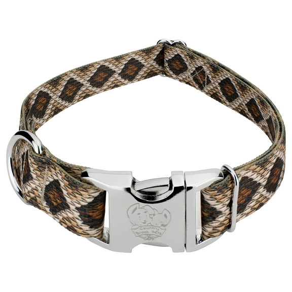 Country Brook Petz® Premium Rattlesnake Dog Collar, Small