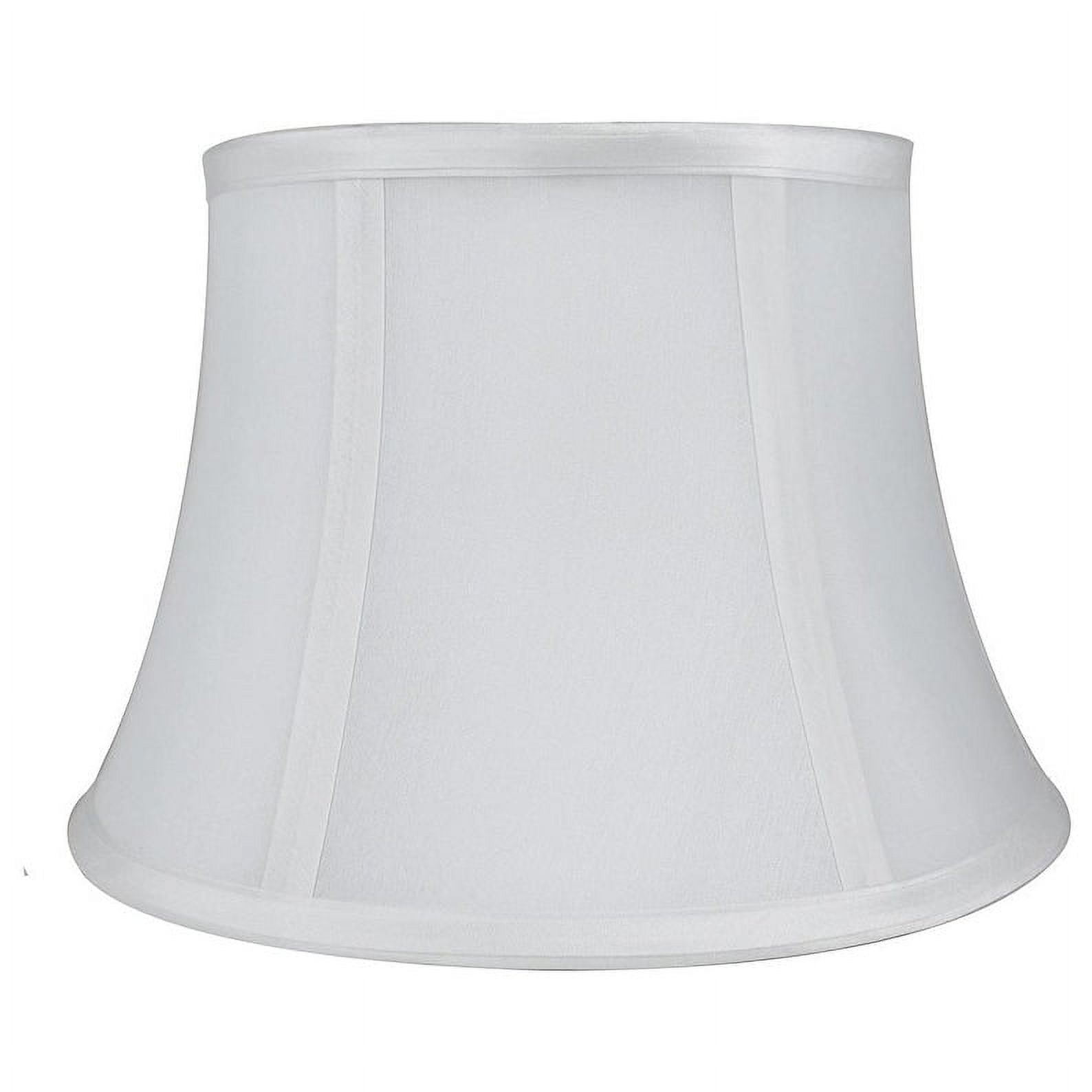 Faux Silk Bell Lamp Shade, 7" Top, 10" Bottom, 7" Slant Pink Single