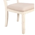 thumbnail image 2 of Cross Back Chairs for Dining | Set of Two in White | Solid Wood with Powder Coated Finish | Resolves Durability Concerns, 2 of 2