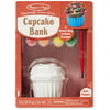 Melissa & Doug Decorate-Your-Own Cupcake Bank Craft Kit with 8 Pots of Paint and Paintbrush