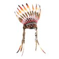 thumbnail image 3 of Tocado de Plumas Yuyangstore Sombrero Indio Jefe Americano Estilo C, 3 of 8