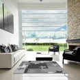 thumbnail image 6 of Ahgly Company Indoor Round Patterned Gray Dolphin Gray Area Rugs, 7' Round, 6 of 6