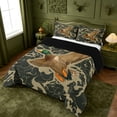 thumbnail image 2 of meiyoeat Rustic Hunting Camo King Size Comforter Sets For Boys,Wild Mallard Duck Comforters King Size For Men,Black Reversible,3-Piece, 2 of 7