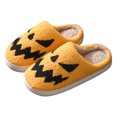 thumbnail image 4 of Halloween Slippers, Embroidered Plush House Slippers For Indoor And Outdoor Wear, Warm Non-Slip Unisex Slip-On Design, 4 of 8