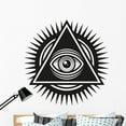 thumbnail image 1 of Masonic All Seeing Eye Wall Decal Wallmonkeys Peel and Stick Graphics (48 in H x 48 in W) WM502540, 1 of 4