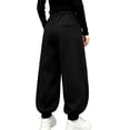 thumbnail image 5 of Qingpeng Boys Girls Sweatpants Elastic Waist Side Pockets Drawstring Cuffed Casual Athletic Long Pants for Kids, 5 of 5