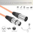 thumbnail image 4 of Cable XLR de 3 pines de 1 m, macho a hembra, cable de micrófono blindado (naranja) Universal  Accesorios Electrónicos, 4 of 8