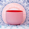 thumbnail image 5 of 432 Hz C Root Chakra Red Color Quartz Frosted Crystal Singing Bowl 10 inch+Case Bag, 5 of 6