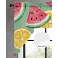 thumbnail image 3 of Red Watermelon Kitchen Swag Valances for Windows, Lemon Summer Fruit Country Pastoral Swag Valances Curtains for Living Room, Rod Pocket Window Treatments for Bathroom, Bedroom, Cafe, 56"x36", 3 of 6