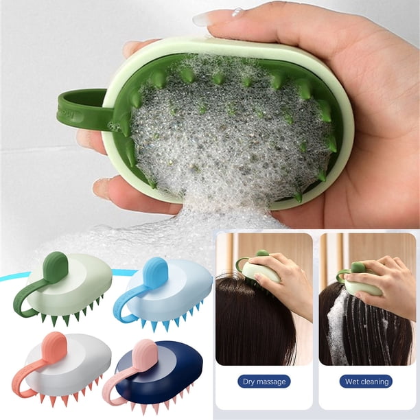 Fiudx Ofertas Flash Del Día Cepillo De Champú Montado En La Pared De Dientes Suaves, Peine De Champú Antipruritus