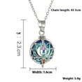 thumbnail image 2 of Flower Crystal Tree Of Life Pendant Necklace Earrings, 2 of 2