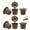 Brown 6pcs, variant on Shoreew Refillable Espresso Coffee Capsule Coffee Filters No Spills Reusable Espresso Pods with Spoon Brush Coffee Capsule Refill Tool