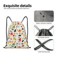thumbnail image 4 of Fotbe Crabs Shrimps Bolsa Mochila con Cordón Estampada, Bolsa de Gimnasio Deportiva, Bolsa Cinch, Bolsa con Cordón para Hombres y Mujeres-Small, 4 of 6