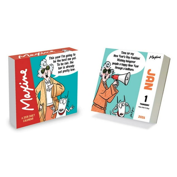 Cal 2026- Maxine Daily Desktop, (Paperback)