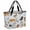 White Blue, variant on Rustic Cat Beach Bag for Women, Large Breathable Mesh Beach Tote Bag, Funny Cute Fish Leaves Bubble Sandproof Lightweight Travel Bags for Vacation Picnic Swimming Pool 15.7"x15.7"x9.1"