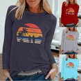 thumbnail image 5 of EQWLJWE Chemises à Manches Longues pour Femmes Lot Mode T-Shirt Décontracté à Manches Longues Imprimé de Printemps pour Femmes Col Rond Hauts Vêtements d'Automne pour Femmes, 5 of 5