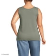 thumbnail image 2 of Lands' End Women's Plus Size Cotton Tank Top, 2 of 6