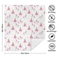 thumbnail image 5 of Princess Unicorn White Pattern Soft Sherpa Fleece Throw Blanket, Warm Cozy Plush Blanket for Sofa Bed Couch, All Season, 50"x60", 5 of 5