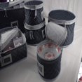 Woffit Luxurious Quilted Dinnerware Storage Set, Padded Dishware Containers, Plate Holders & Box