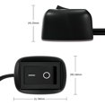 thumbnail image 4 of Amdohai DC 12V Universal Car Switch Paste Type Toggle Switch with Cable 50cm for Fog Ring Drive Lights Neon Lights, 4 of 6
