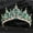 H229 Gold Green, variant on KMVEXO Baroque Luxury Big Water Drop Crystal Opal Tiara For Women Girls Wedding Bridal Birthday Party Crown Hair Dress Accessory