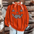 thumbnail image 2 of yoeyez Womens Oversized Sweatshirts Fleece Halloween Crewneck Sweatshirt Comfy Fall Warm Fashion Pullover Tops Black,L, 2 of 7