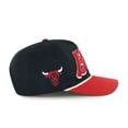 thumbnail image 3 of Men's '47 Black/Red Chicago Bulls Dropshadow Rope Hitch Adjustable Hat, 3 of 4
